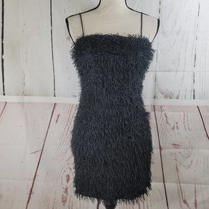 Forever 21 Knit Short Dress Sz S Black